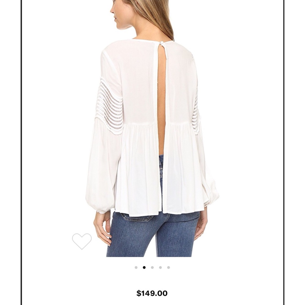 StyleStalker White Ripple Shirt Small